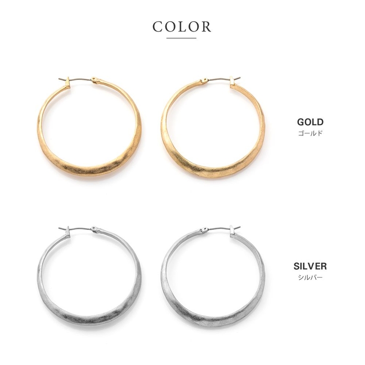 金属アレルギー対応 ピアス フープピアス | CREAM-DOT | 詳細画像4 