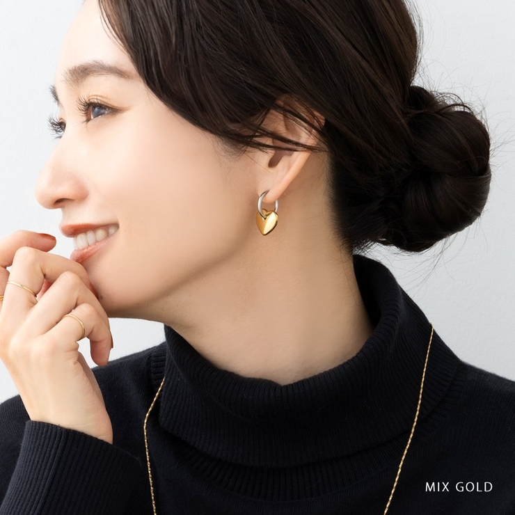 ステンレス製 ピアス フープピアス | CREAM-DOT | 詳細画像11 