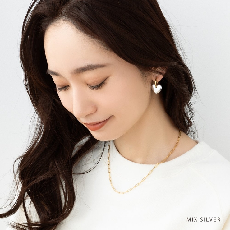 ステンレス製 ピアス フープピアス | CREAM-DOT | 詳細画像12 