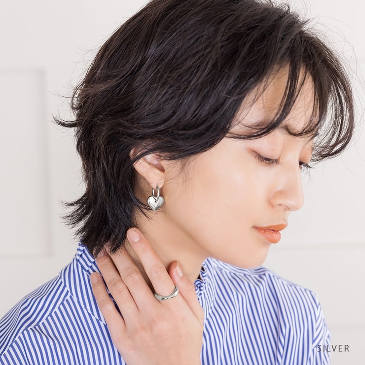 ステンレス製 ピアス フープピアス | CREAM-DOT | 詳細画像10 