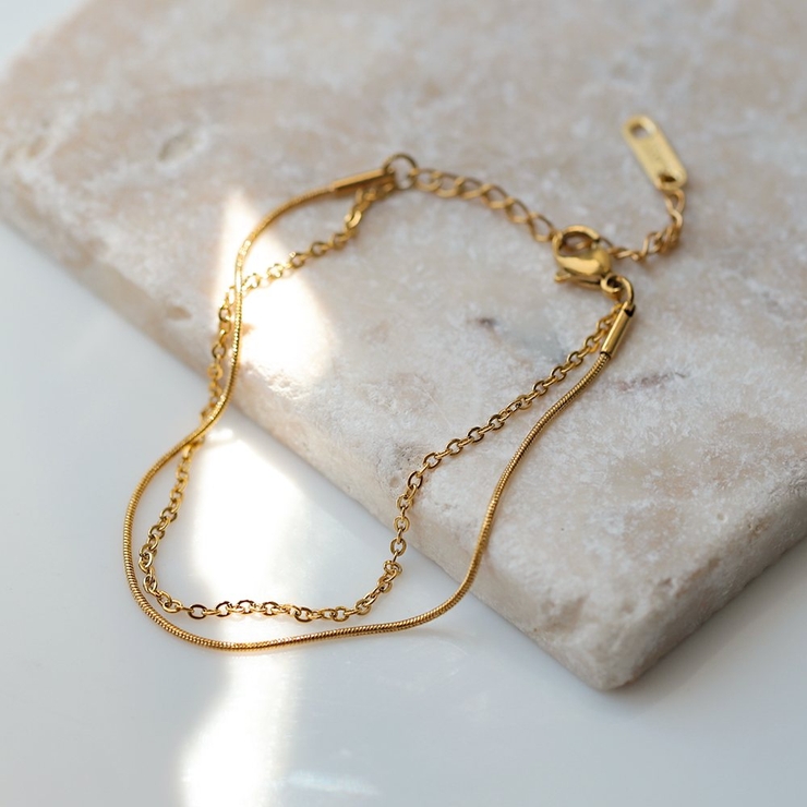 ステンレス製 ブレスレット 金属アレルギー | CREAM-DOT | 詳細画像4 