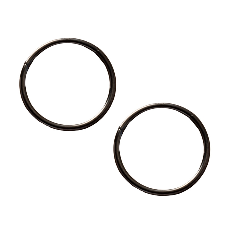 ブラック | サージカルステンレス 金属アレルギー対応 両耳用 | CREAM-DOT