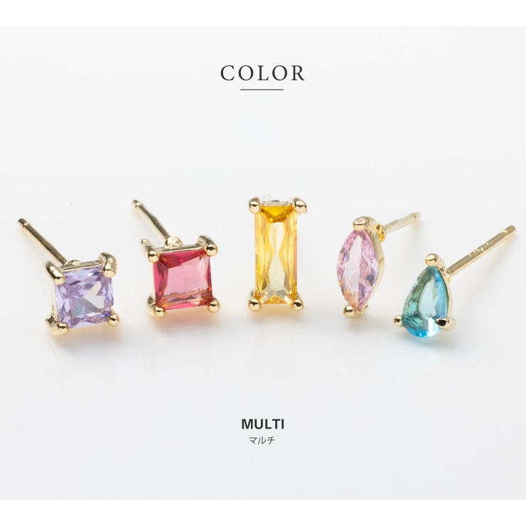 5点セット ピアス シルバーポスト | CREAM-DOT | 詳細画像3 
