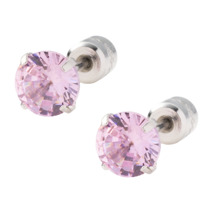 シルバー×ピンク | 全80種類 ステンレス製 ピアス | CREAM-DOT