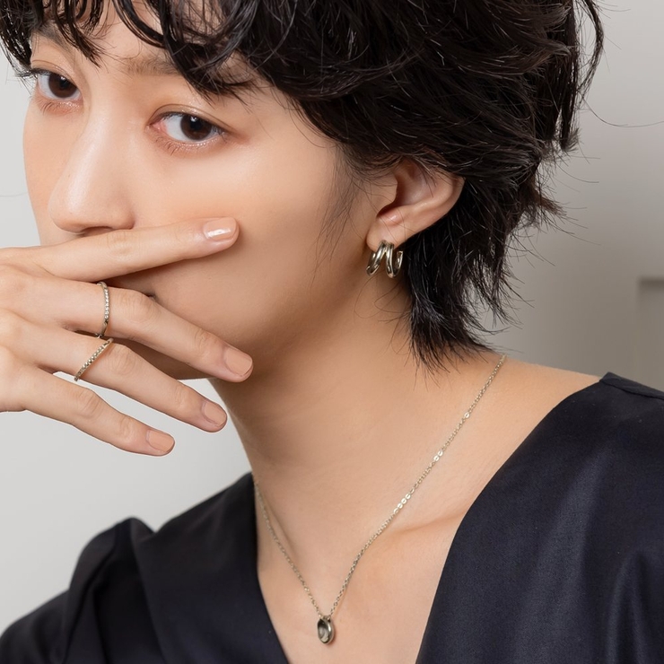 ステンレス製 ピアス フープピアス | CREAM-DOT | 詳細画像9 