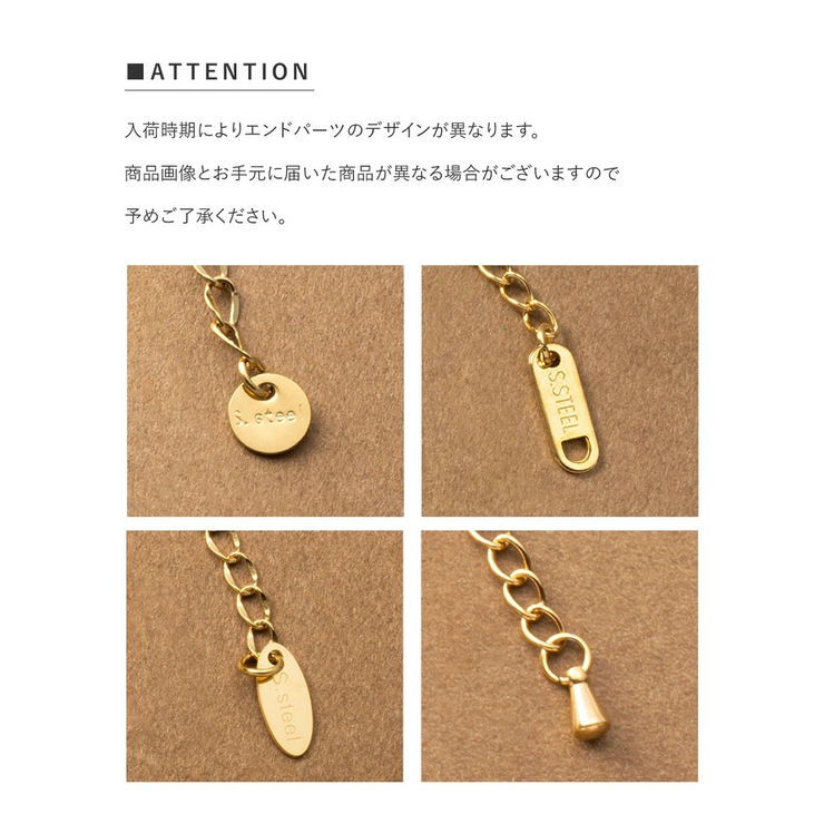 ステンレス製 リバーシブル ネックレス | CREAM-DOT | 詳細画像12 