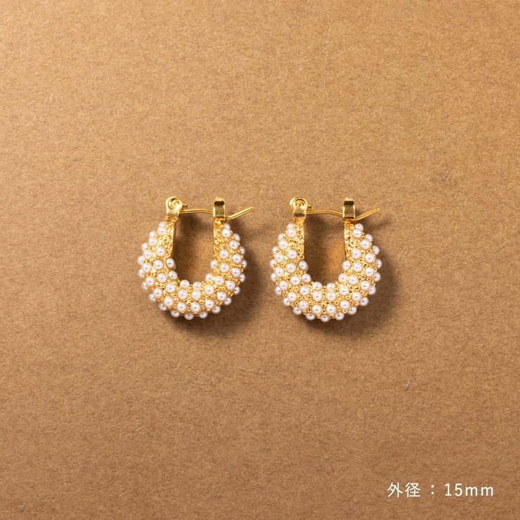 ステンレス製 ピアス フープピアス | CREAM-DOT | 詳細画像2 
