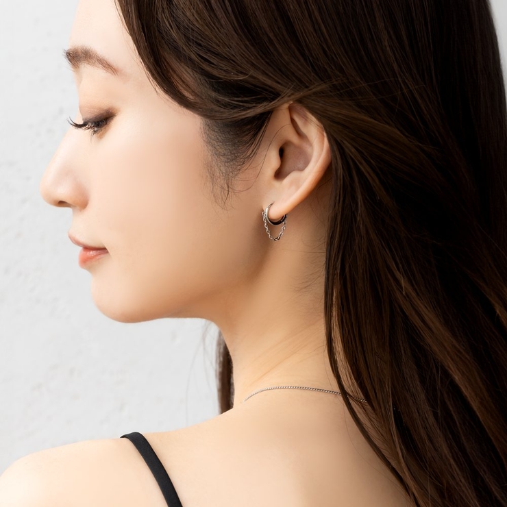 ステンレス製 ピアス フープピアス | CREAM-DOT | 詳細画像7 