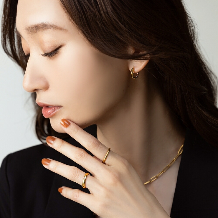 ステンレス製 ピアス フープピアス | CREAM-DOT | 詳細画像6 