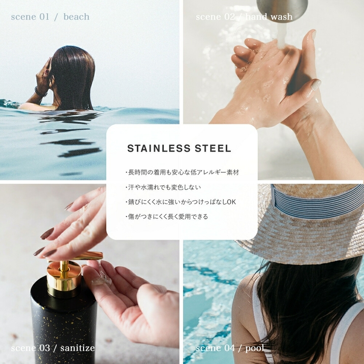 ステンレス製 ピアス フープピアス | CREAM-DOT | 詳細画像10 