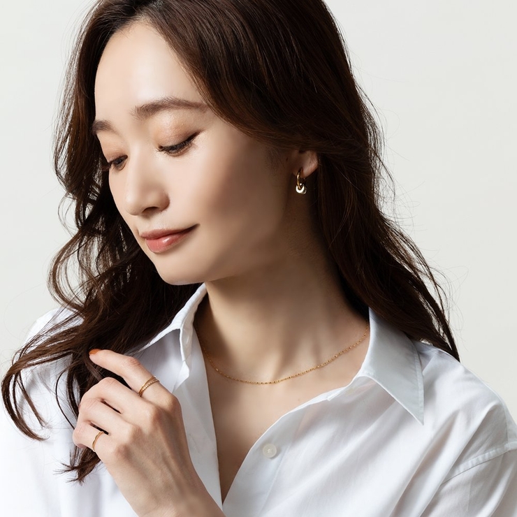 ステンレス製 ピアス フープピアス | CREAM-DOT | 詳細画像7 