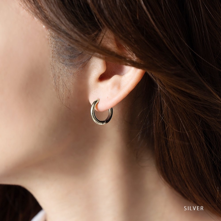 ステンレス製 ピアス フープピアス | CREAM-DOT | 詳細画像9 