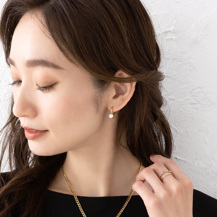 ステンレス製 ピアス フープピアス | CREAM-DOT | 詳細画像5 
