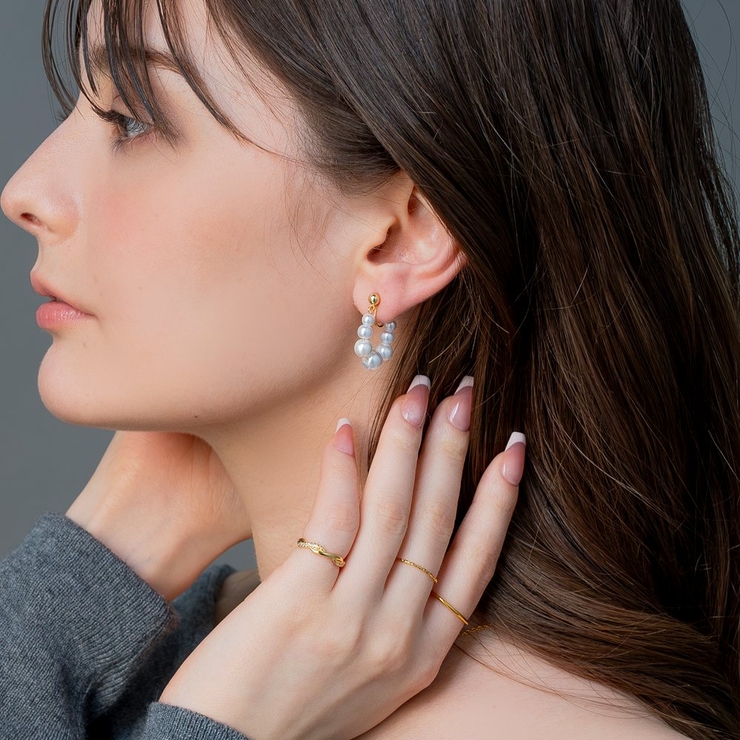 イヤリング レディース ワイヤーフィット | CREAM-DOT | 詳細画像5 