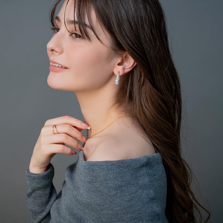 イヤリング レディース ワイヤーフィット | CREAM-DOT | 詳細画像8 