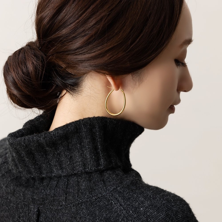 ステンレス製 ピアス フープピアス | CREAM-DOT | 詳細画像5 