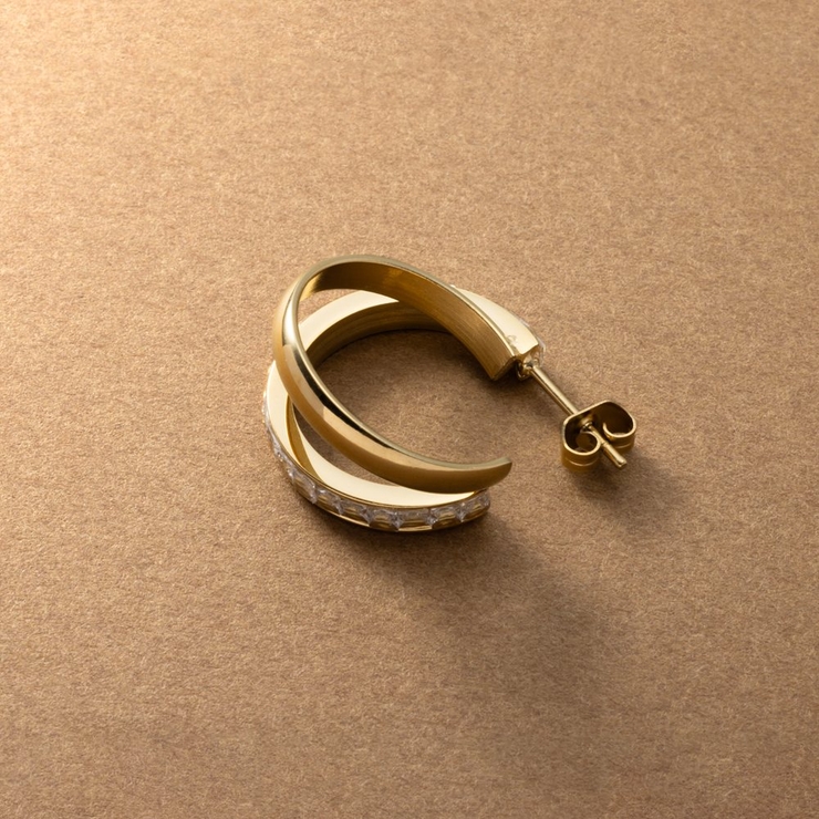 ステンレス製 ピアス フープピアス | CREAM-DOT | 詳細画像4 