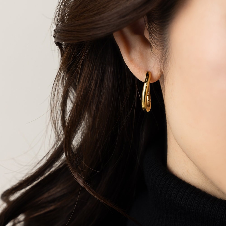 ステンレス製 ピアス フープピアス | CREAM-DOT | 詳細画像6 