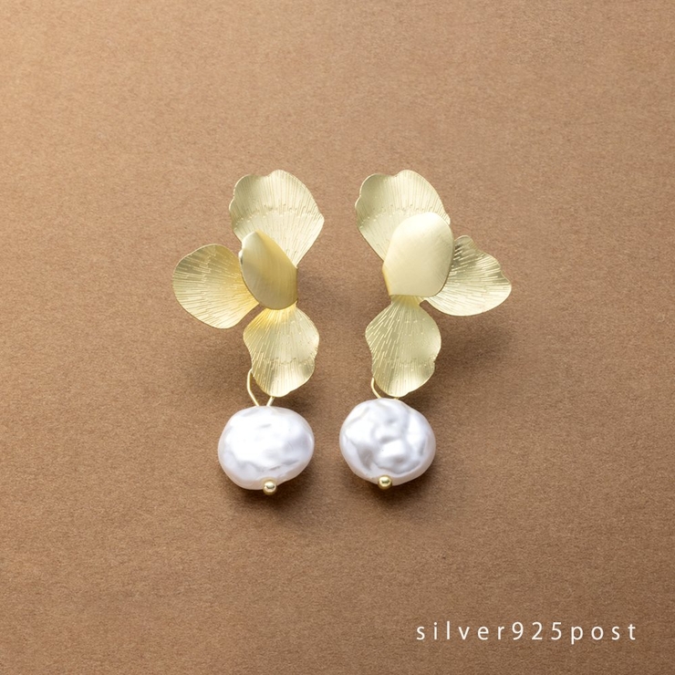 ピアス シルバーポスト 低アレルギー | CREAM-DOT | 詳細画像1 