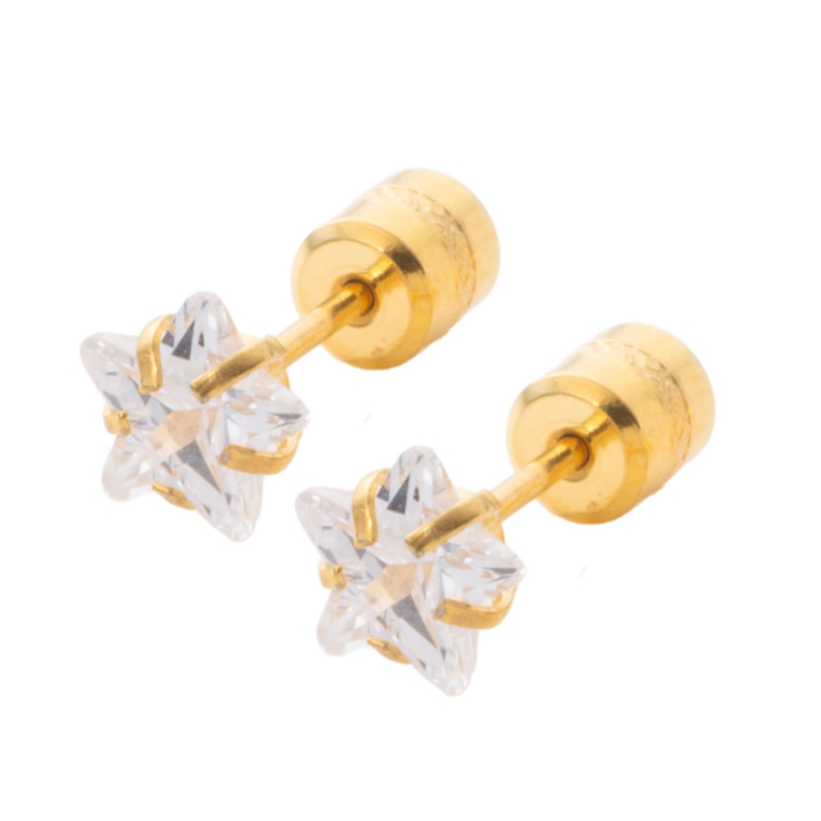 B：ゴールド | ステンレス製 ピアス 金属アレルギー | CREAM-DOT