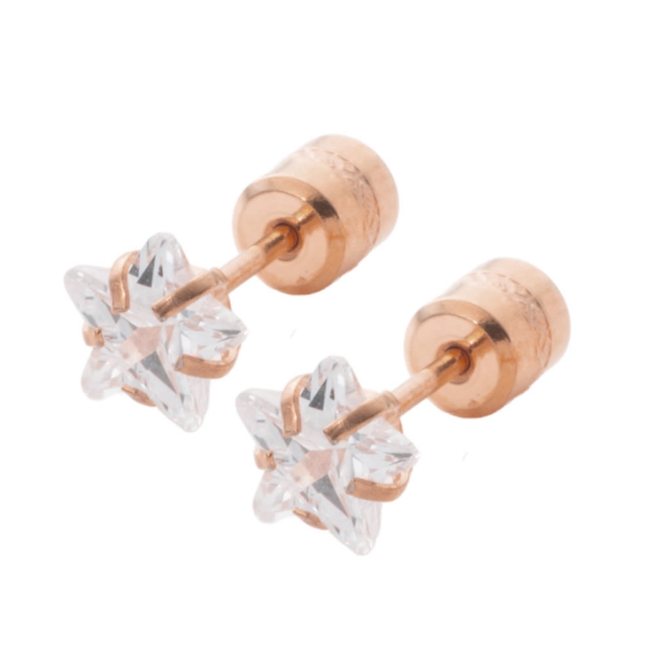 B：ピンクゴールド | ステンレス製 ピアス 金属アレルギー | CREAM-DOT