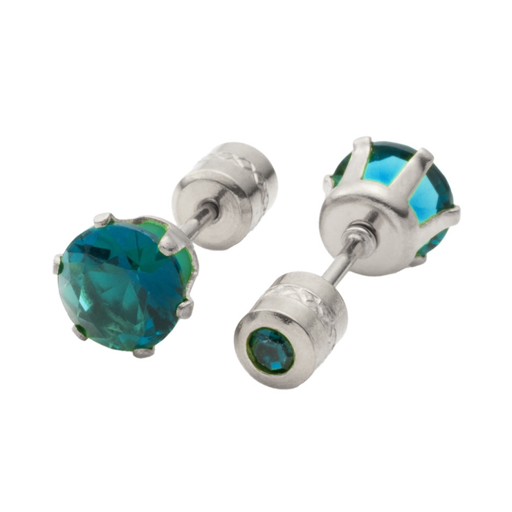 ブルー | 全88種類 ステンレス製 ピアス | CREAM-DOT