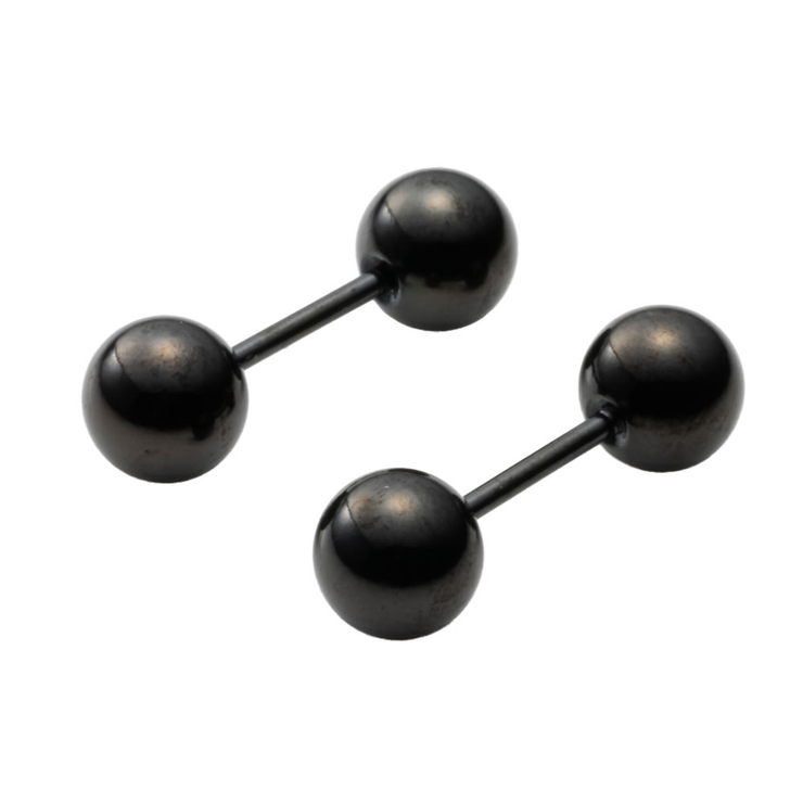 ブラック | 全20種類 ステンレス製 ピアス | CREAM-DOT