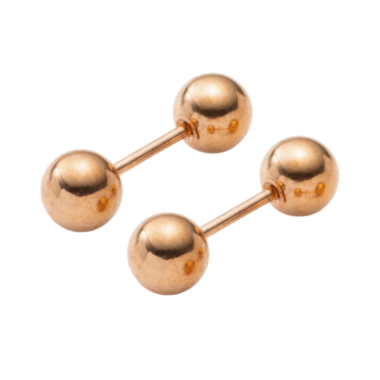 ピンクゴールド | 全20種類 ステンレス製 ピアス | CREAM-DOT