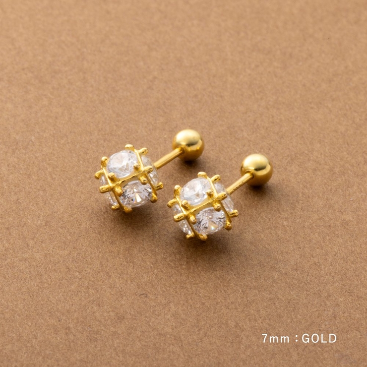 ピアス メンズ レディース シルバー925 czダイヤモンド