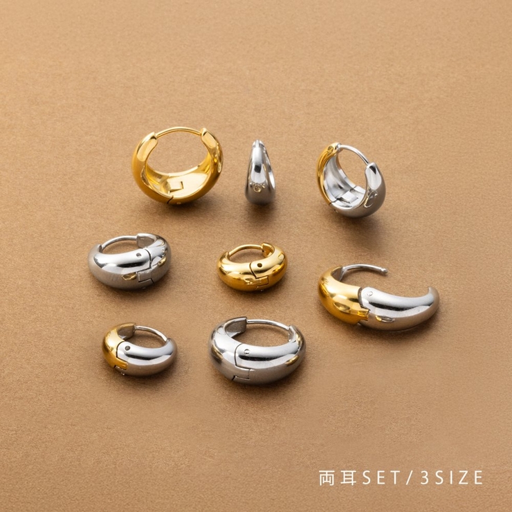 ステンレス製 ピアス 金属アレルギー[品番：CRMA0010445]｜CREAM