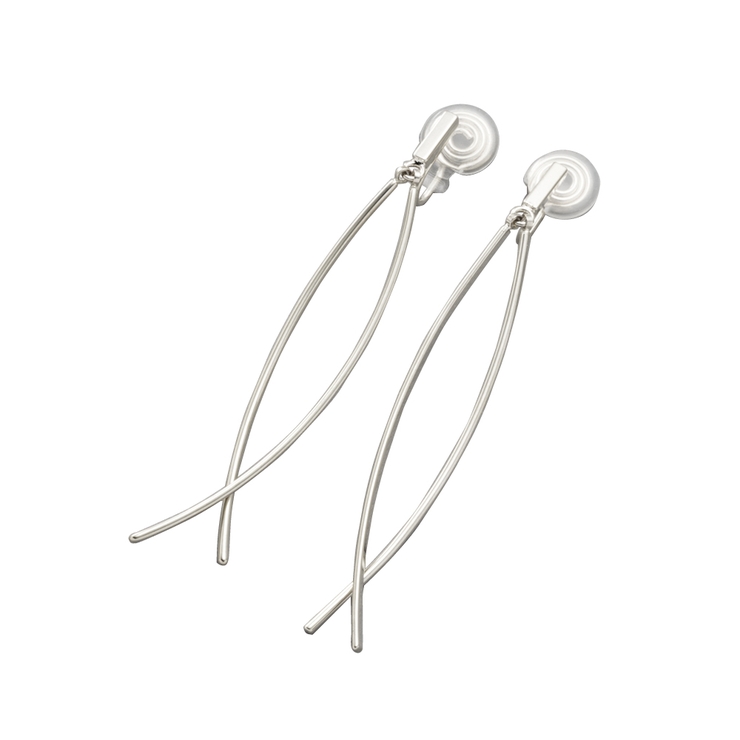 シルバー | イヤリング レディース ワイヤーフィット | CREAM-DOT