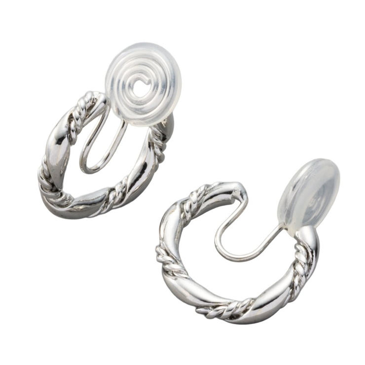 シルバー | イヤリング レディース ワイヤーフィット | CREAM-DOT