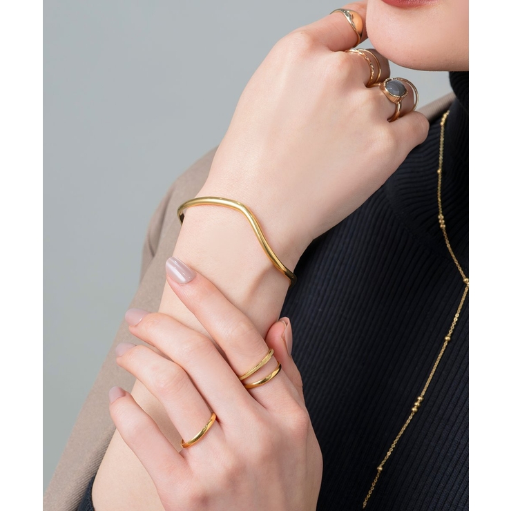 サージカルステンレス 金属アレルギー対応 バングル | CREAM-DOT | 詳細画像8 