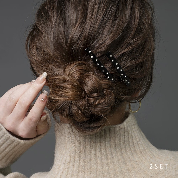 2点セット バレッタ ヘアクリップ | CREAM-DOT | 詳細画像1 