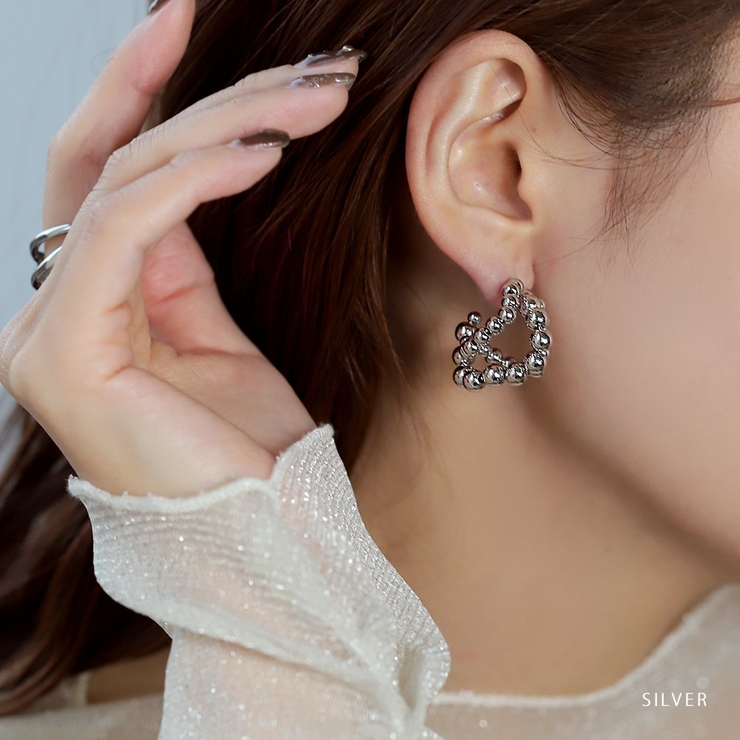 ピアス フープピアス チタンポスト | CREAM-DOT | 詳細画像11 