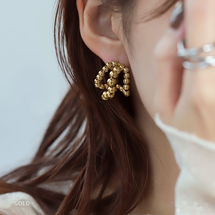 ピアス フープピアス チタンポスト | CREAM-DOT | 詳細画像10 