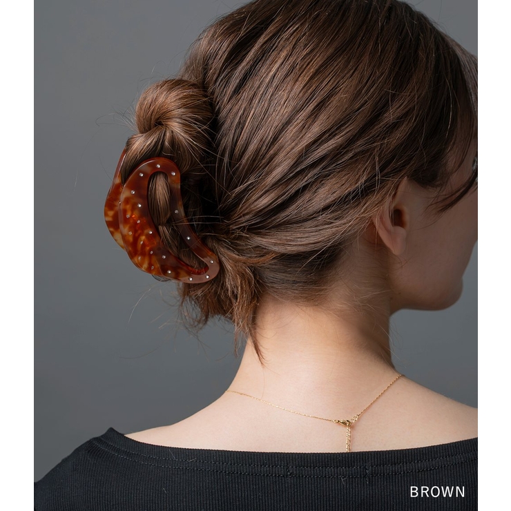 バンスクリップ ヘアクリップ マーブル | CREAM-DOT | 詳細画像6 