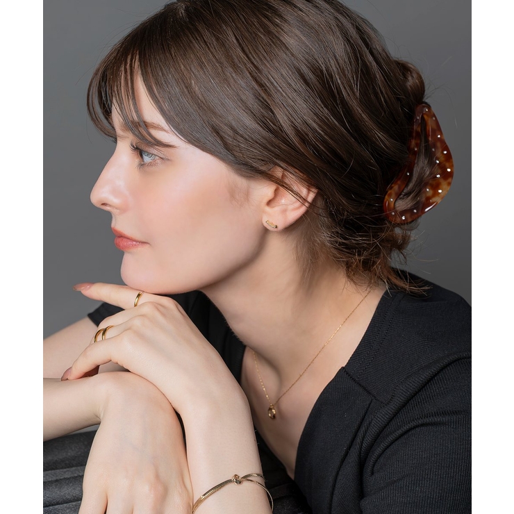 バンスクリップ ヘアクリップ マーブル | CREAM-DOT | 詳細画像8 