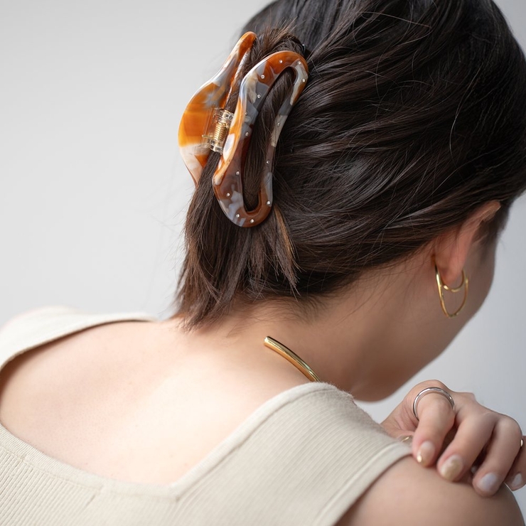 バンスクリップ ヘアクリップ マーブル | CREAM-DOT | 詳細画像10 