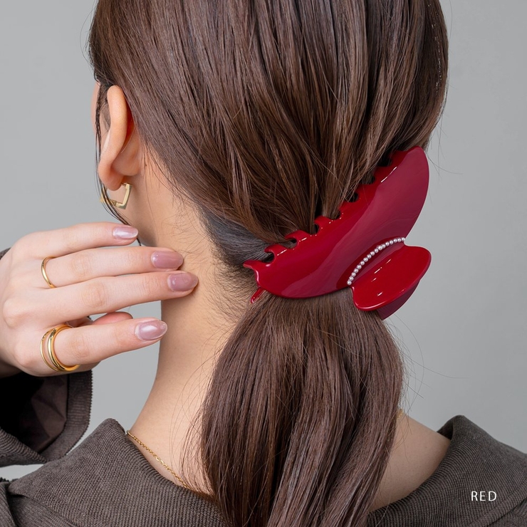 バンスクリップ ヘアクリップ パール | CREAM-DOT | 詳細画像14