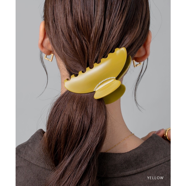 バンスクリップ ヘアクリップ パール | CREAM-DOT | 詳細画像15