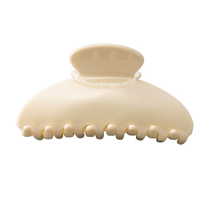 アイボリー | バンスクリップ ヘアクリップ パール | CREAM-DOT