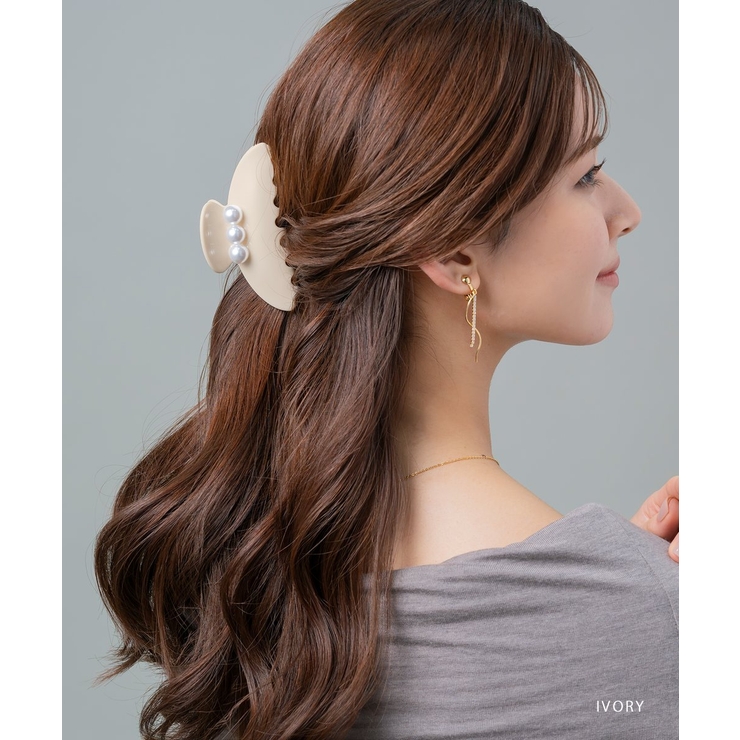 バンスクリップ ヘアクリップ 3粒 | CREAM-DOT | 詳細画像10 