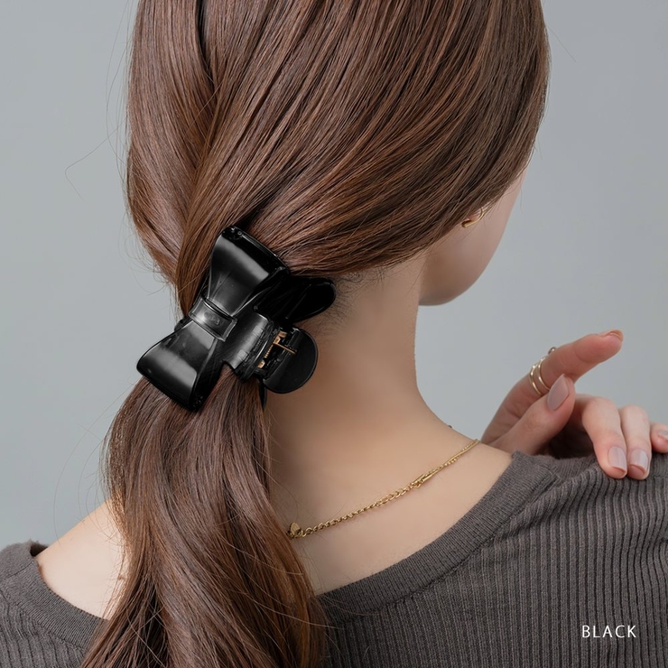 バンスクリップ ヘアクリップ リボン | CREAM-DOT | 詳細画像10 