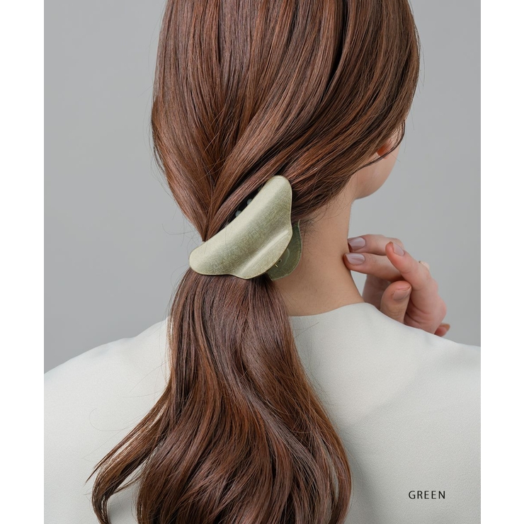 バンスクリップ ヘアクリップ ヘアライン模様 | CREAM-DOT | 詳細画像12 