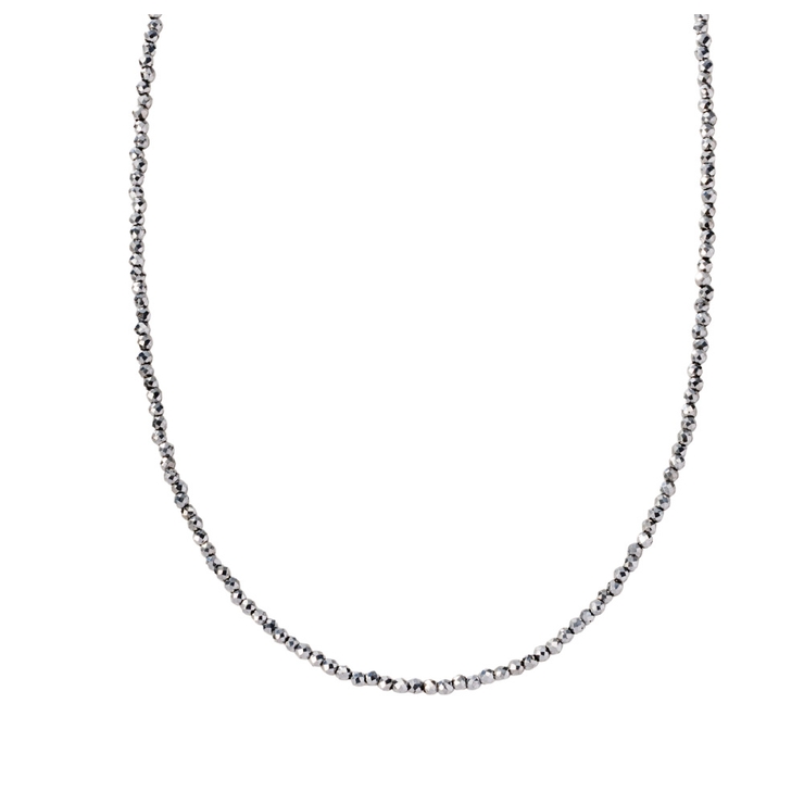 グレー | サージカルステンレス 金属アレルギー対応 ネックレス | CREAM-DOT