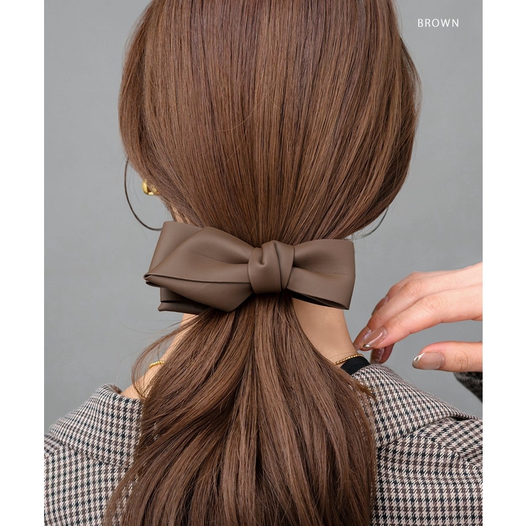 バナナクリップ ヘアクリップ レザー調 | CREAM-DOT | 詳細画像11 