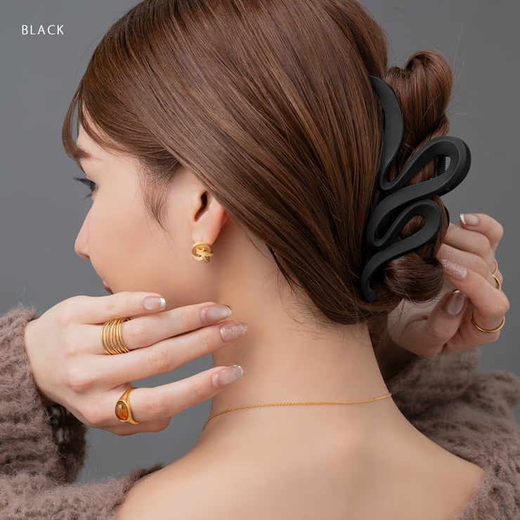 バンスクリップ ヘアクリップ ウェーブライン | CREAM-DOT | 詳細画像13 