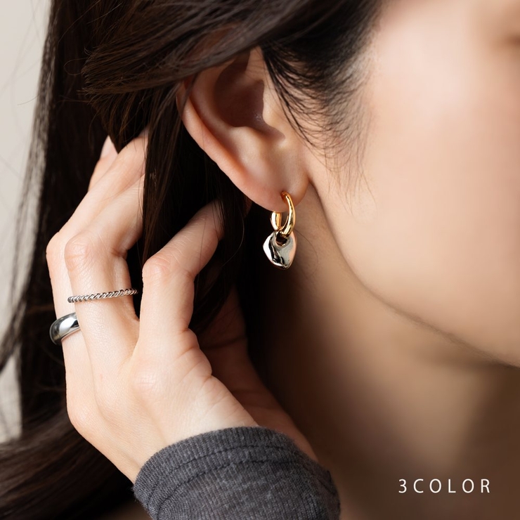 ピアス レディース 18kコーティング | CREAM-DOT | 詳細画像1 