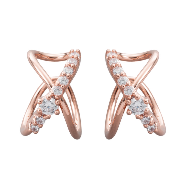 ピンクゴールド | イヤーカフ 金属アレルギー ニッケルフリー | CREAM-DOT